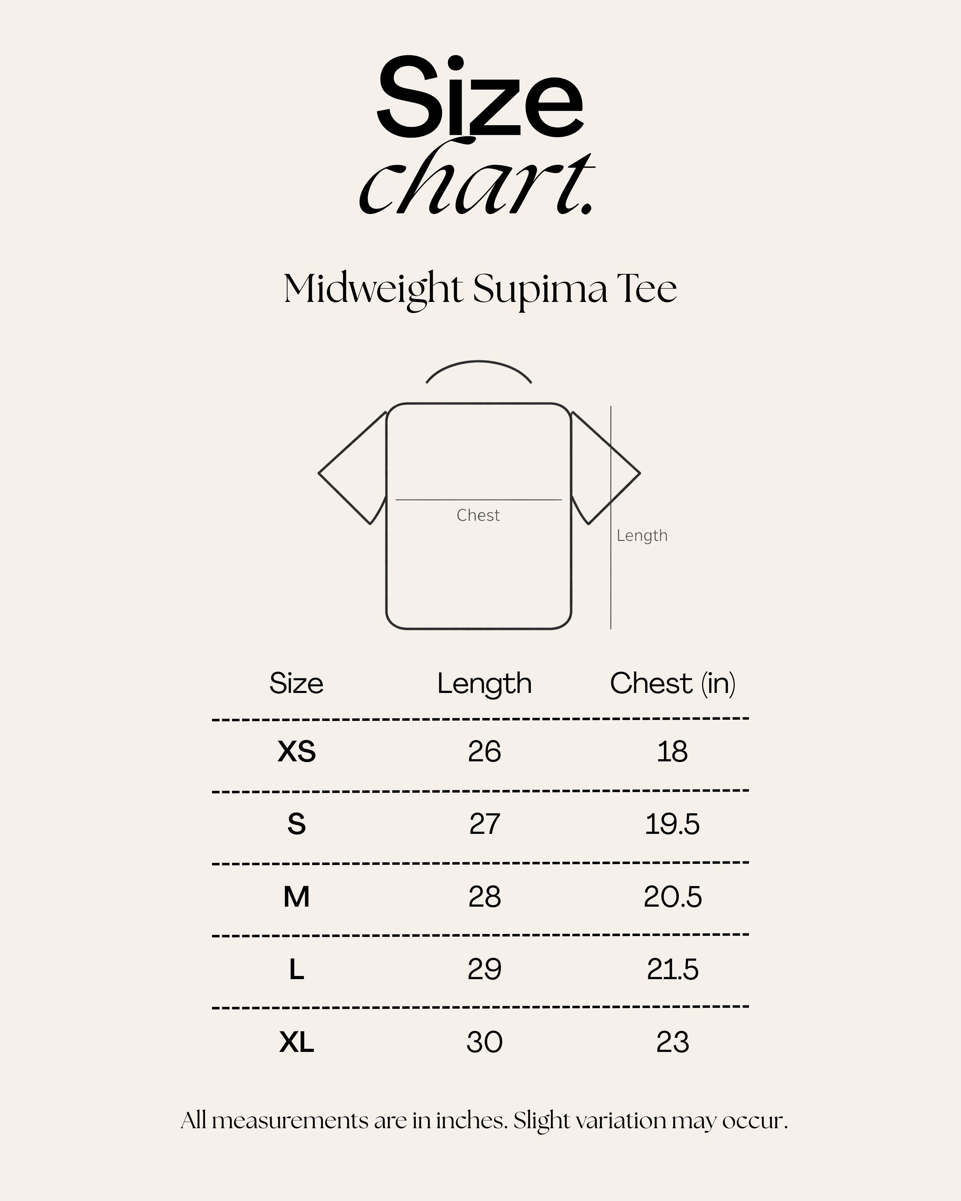 Midweight Supima Tee – Unisex Personalized