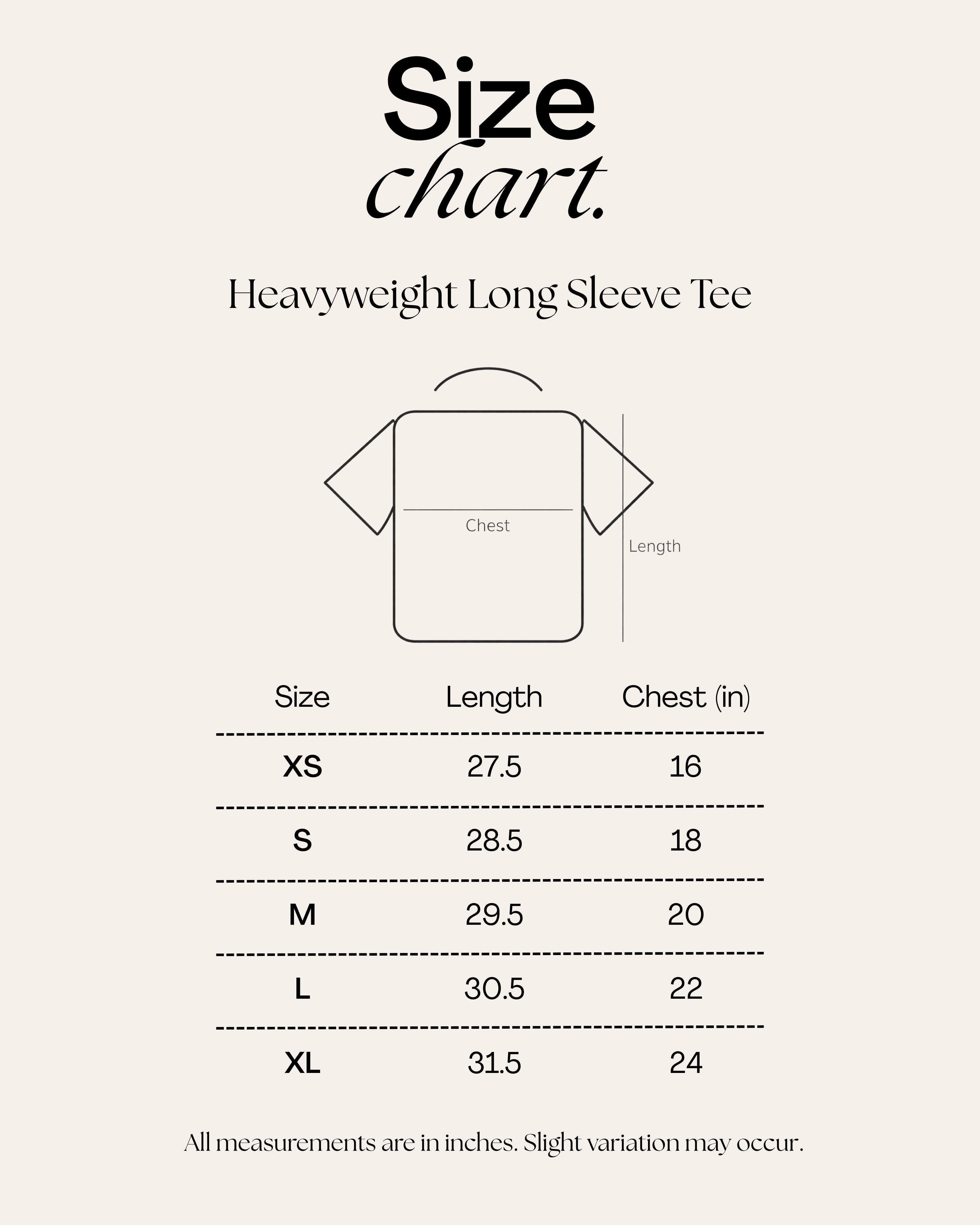 Heavyweight Personalized Long Sleeve Tee – Embroidered Name (Unisex)