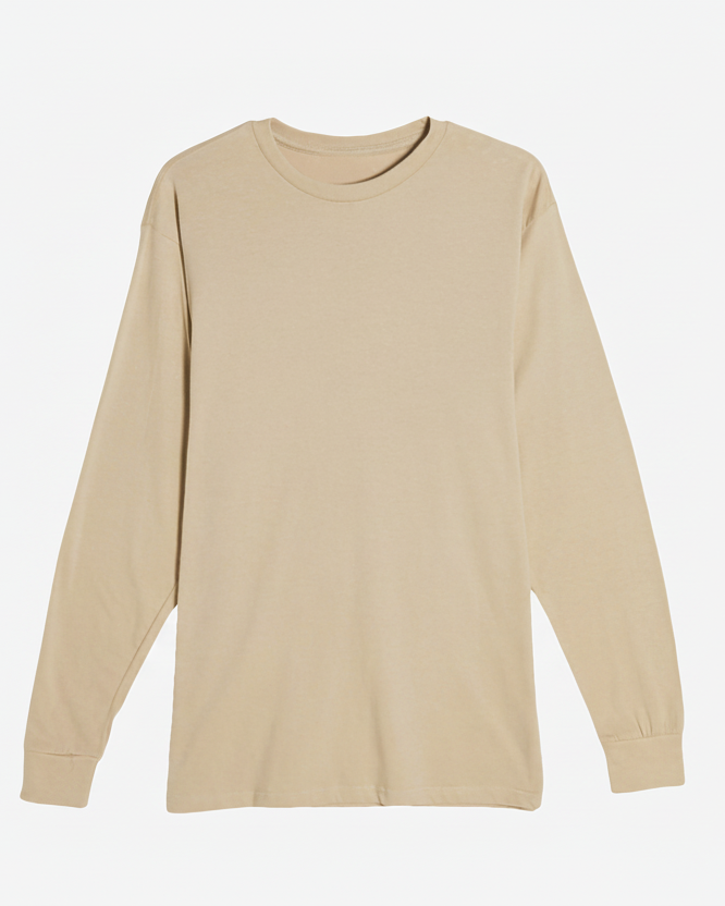 Heavyweight Personalized Long Sleeve Tee – Embroidered Name (Unisex)