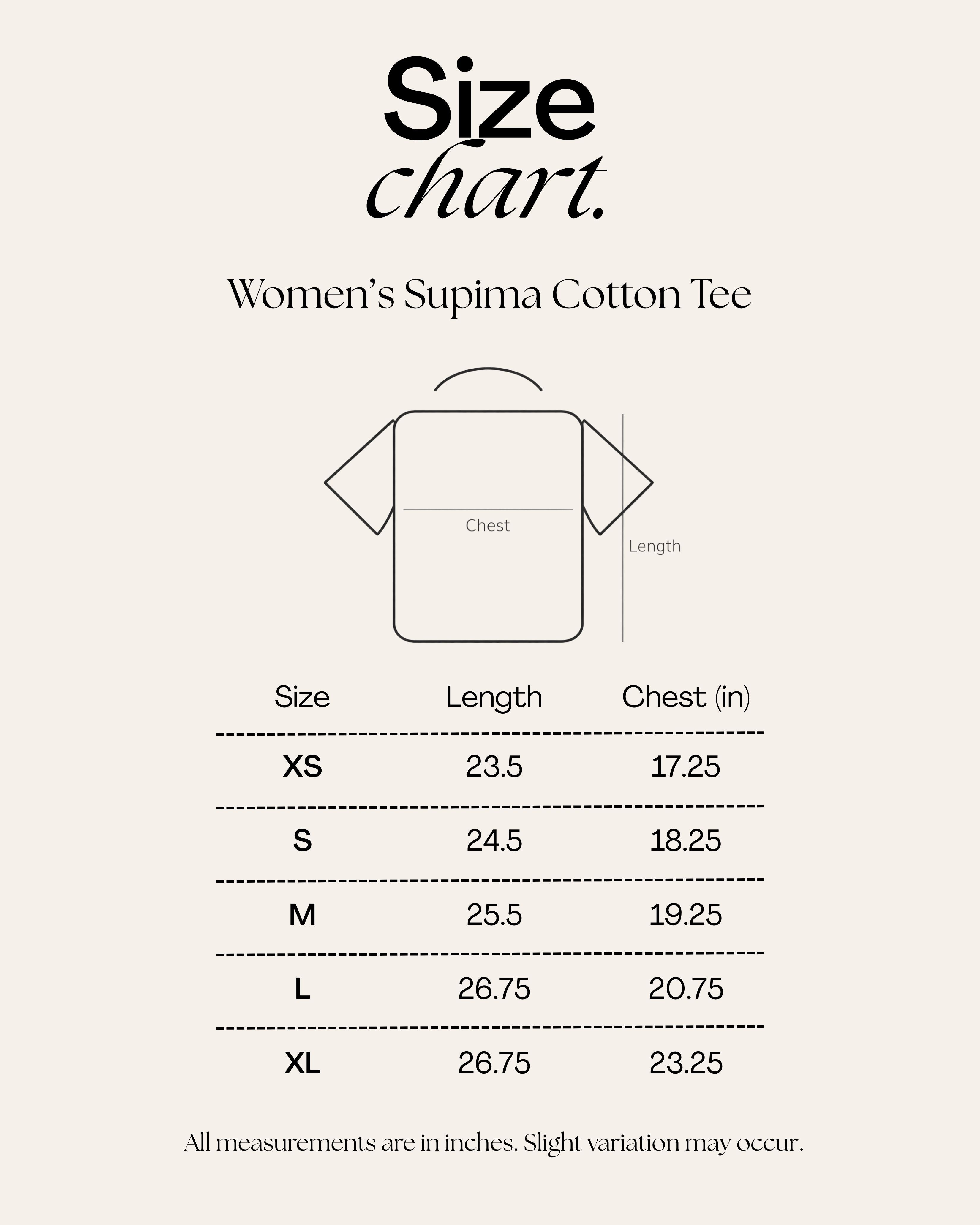 Women’s Supima Cotton Tee – Personalized