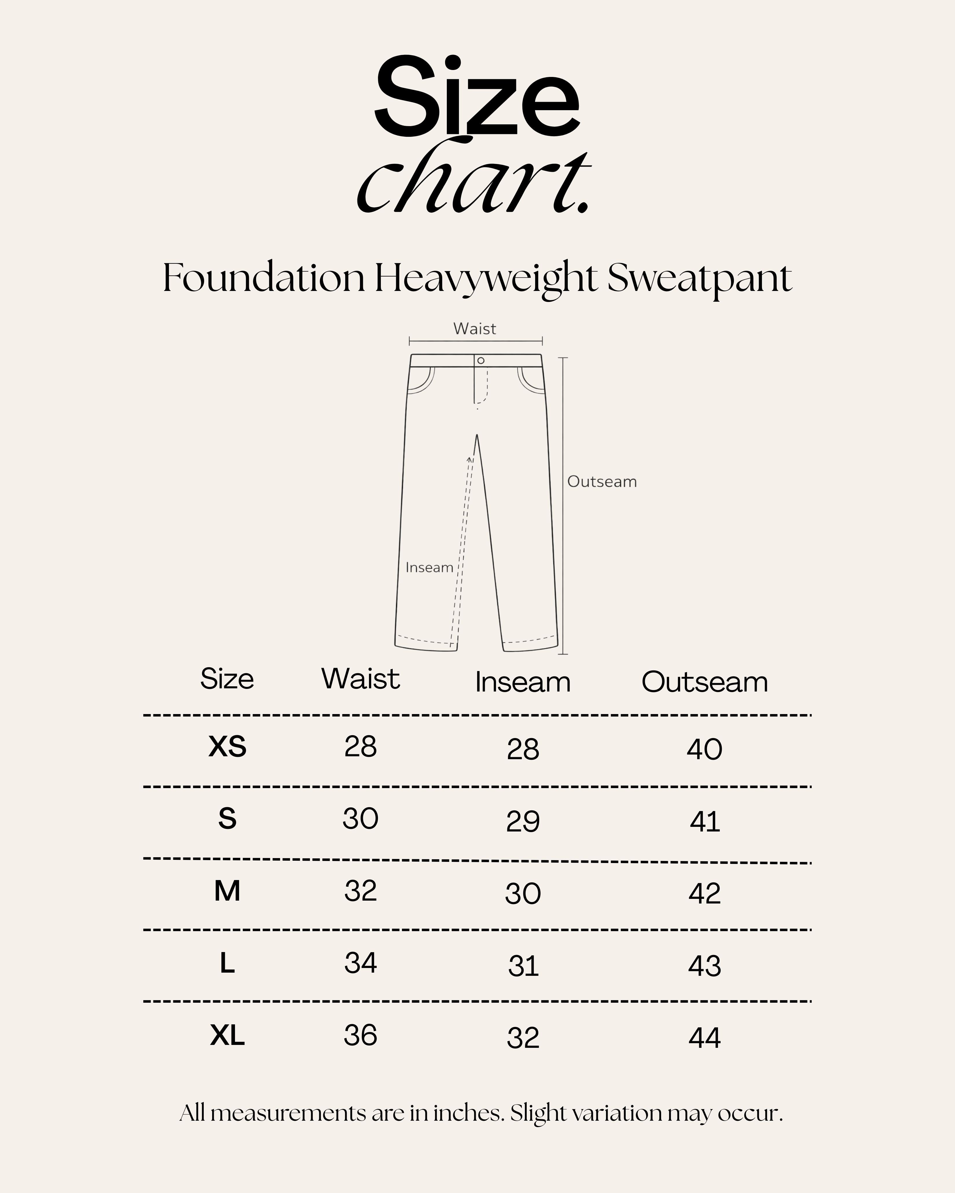 Foundation Heavyweight Sweatpant - Unisex