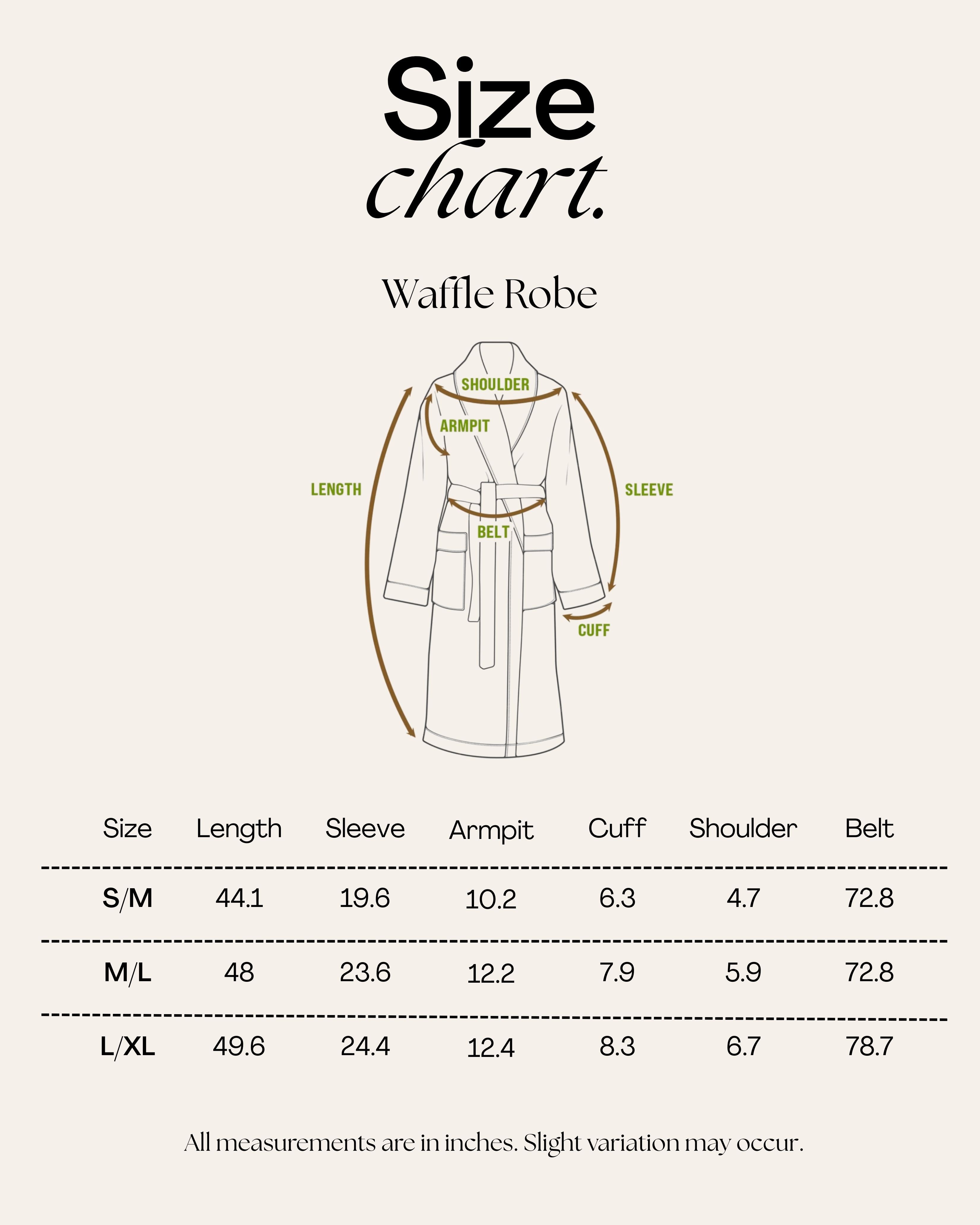Yours Truly Waffle Robe - Unisex