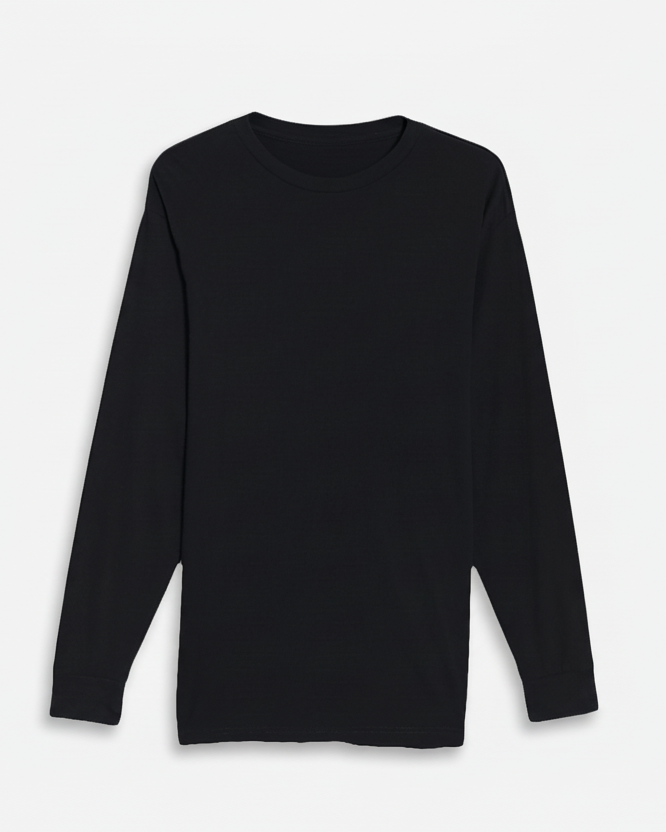Heavyweight Personalized Long Sleeve Tee – Embroidered Name (Unisex)