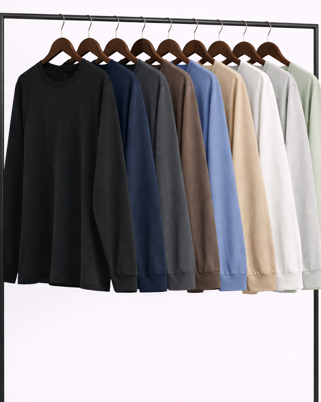 Heavyweight Personalized Long Sleeve Tee – Embroidered Name (Unisex)