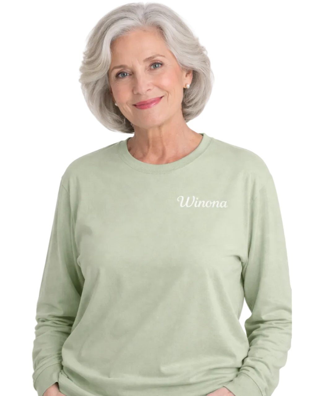 Heavyweight Personalized Long Sleeve Tee – Embroidered Name (Unisex)