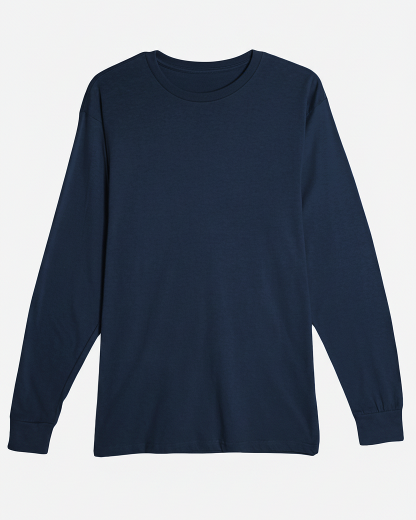 Heavyweight Personalized Long Sleeve Tee – Embroidered Name (Unisex)