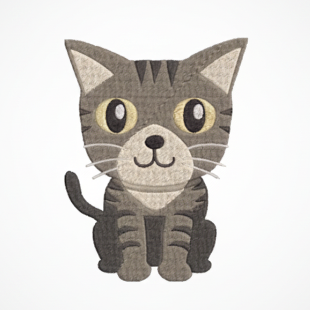 #0547 - Gray Patterned Cat