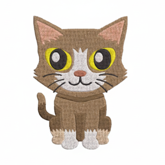#0539 - Brown & White Cat